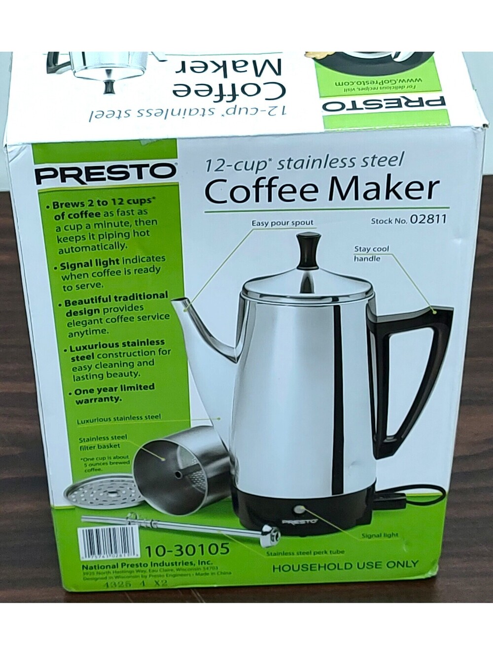 LPN - Presto 12 Cup SS Percolator